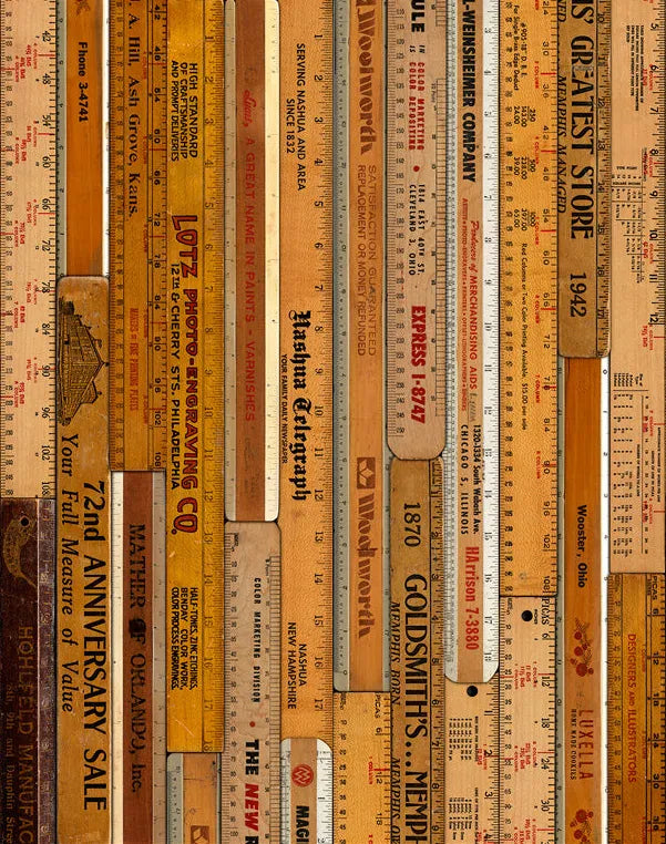 NLXL LAB / PRINTED RULERS WALLPAPER BY MR & MRS VINTAGE MRV-06 / Large