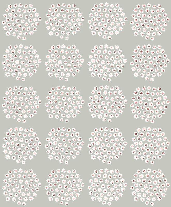 プケッティ PUKETTI グレー/チェリー 17910 / Marimekko マリメッコ