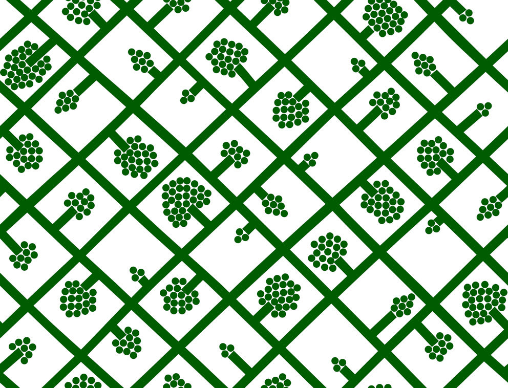 marimekko マリメッコ 壁紙 23347 スパルイェ グリーン 70cm幅 北欧デザイン 不織布クロス アクセントウォール インテリア スパルイェ SPALJE グリーン 23347 / Marimekko マリメッコ
