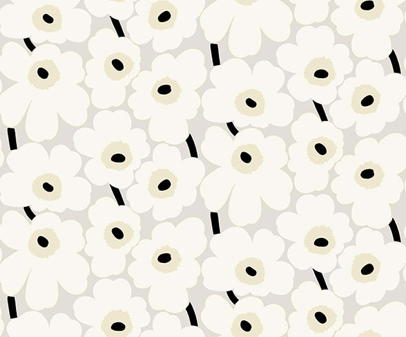ウニッコ Unikko ホワイト/ライトグレイ 25102 / Marimekko マリメッコ ウニッコ Unikko ホワイト/ライトグレイ 25102 / Marimekko マリメッコ