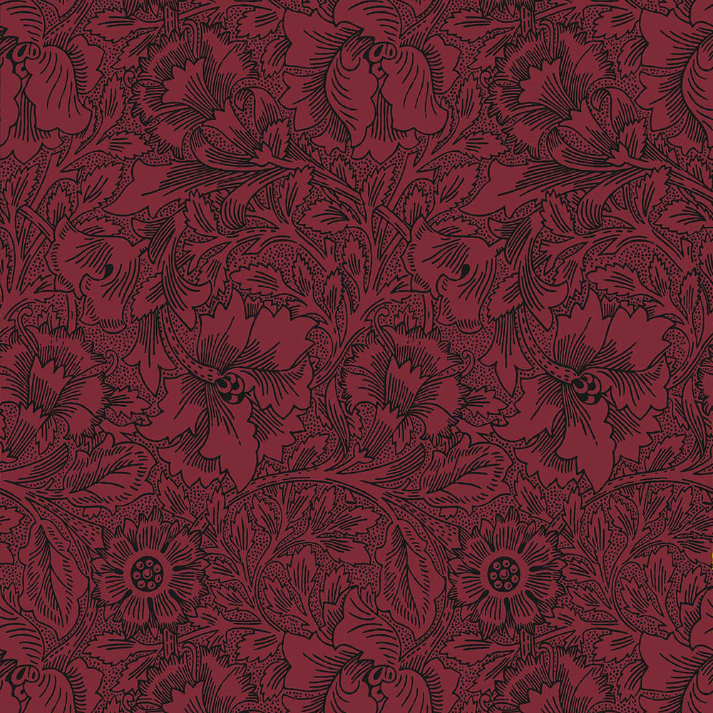 MORRIS QUEEN SQUARE WALLPAPERS - Poppy 216956